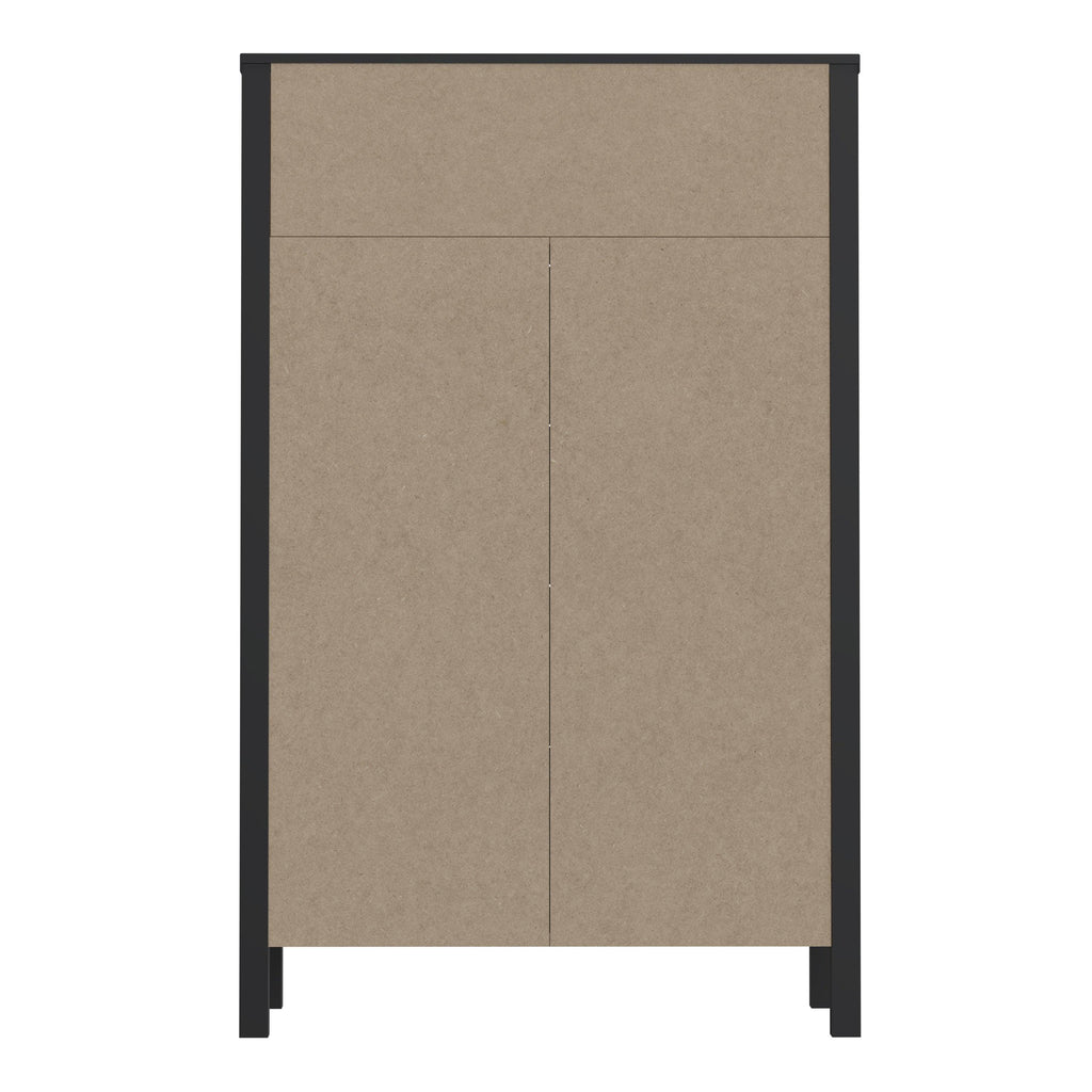 High Rock Chest of 4 Drawers in Matt Black/Riviera Oak - image 5