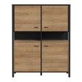 High Rock Storage Cabinet in Matt Black/Riviera Oak - image 2