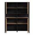 High Rock Storage Cabinet in Matt Black/Riviera Oak - image 4