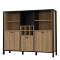 High Rock Shelf Unit in Matt Black/Riviera Oak - image 3