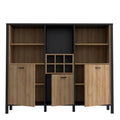 High Rock Shelf Unit in Matt Black/Riviera Oak - image 5