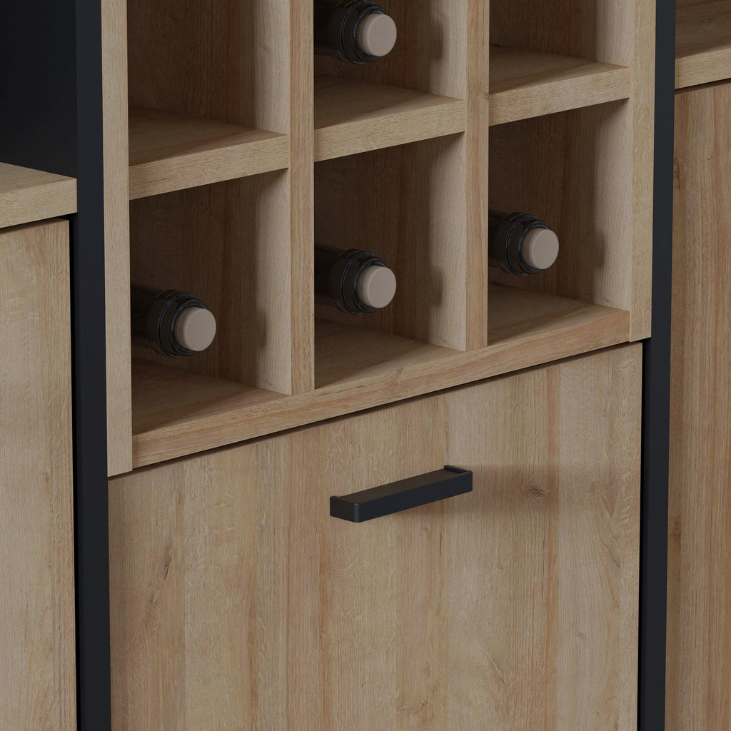 High Rock Shelf Unit in Matt Black/Riviera Oak - image 9