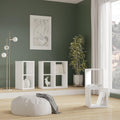 Mauro Singular Storage Unit in White High Gloss/White - image 4