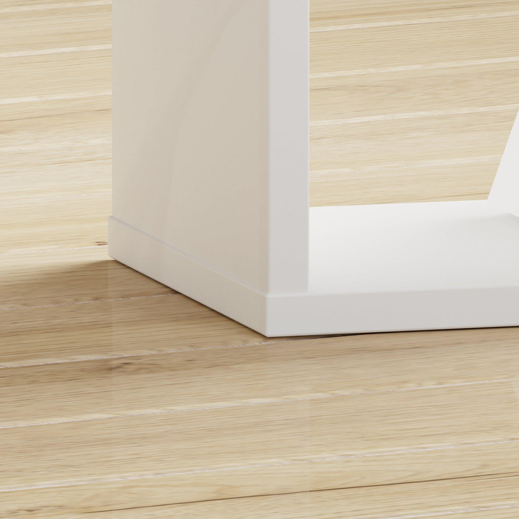 Mauro Singular Storage Unit in White High Gloss/White - image 7
