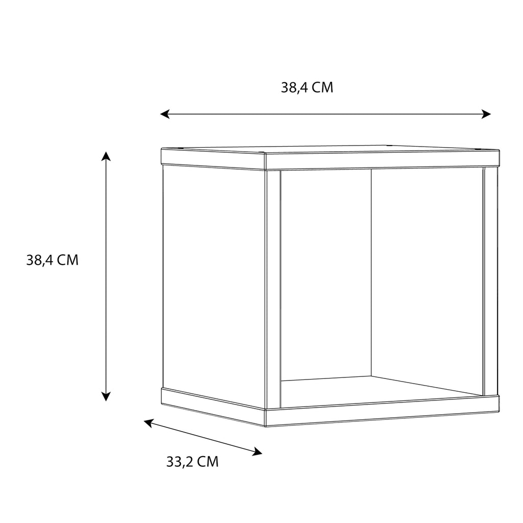 Mauro Singular Storage Unit in White High Gloss/White - image 9