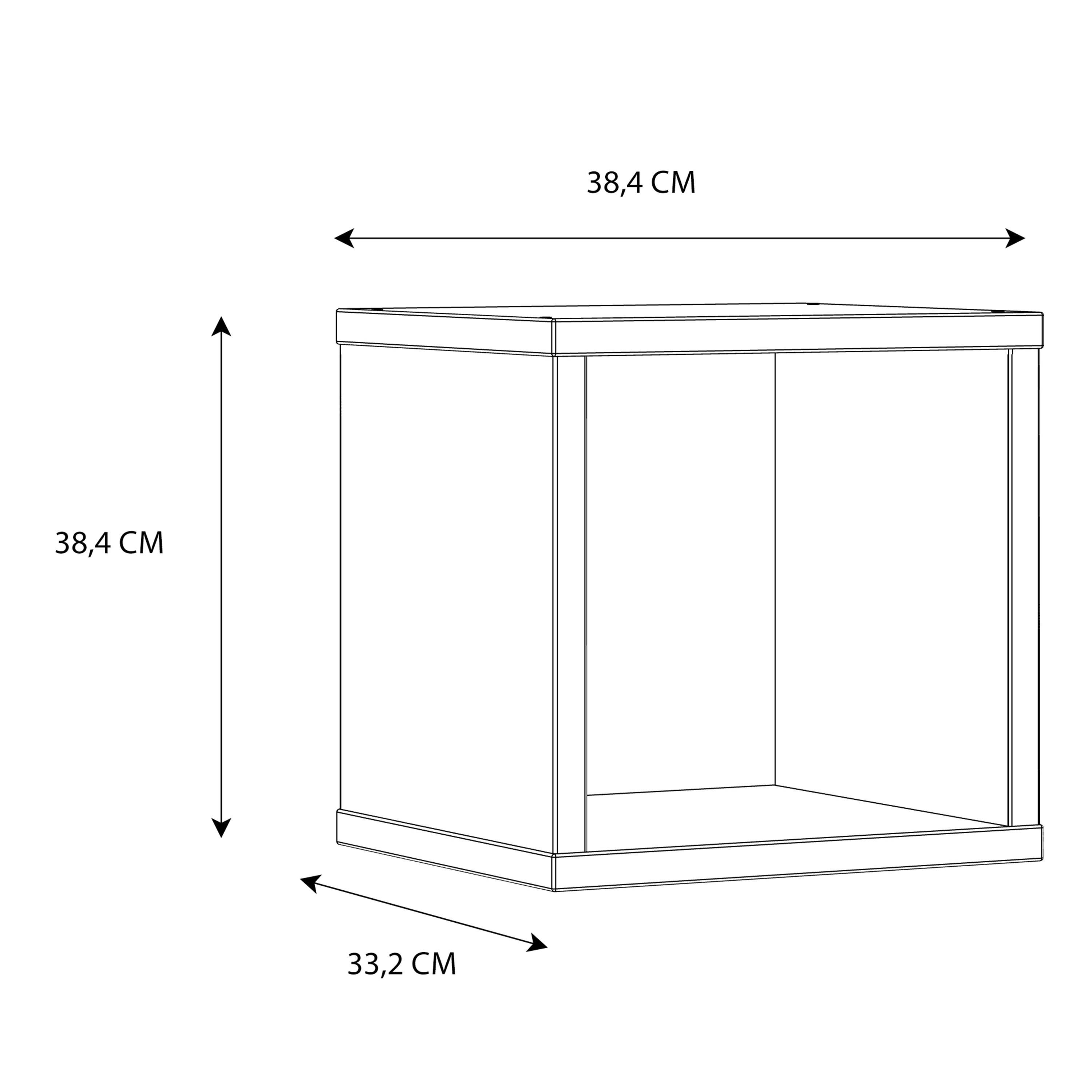 Mauro Singular Storage Unit in White High Gloss/White - image 9