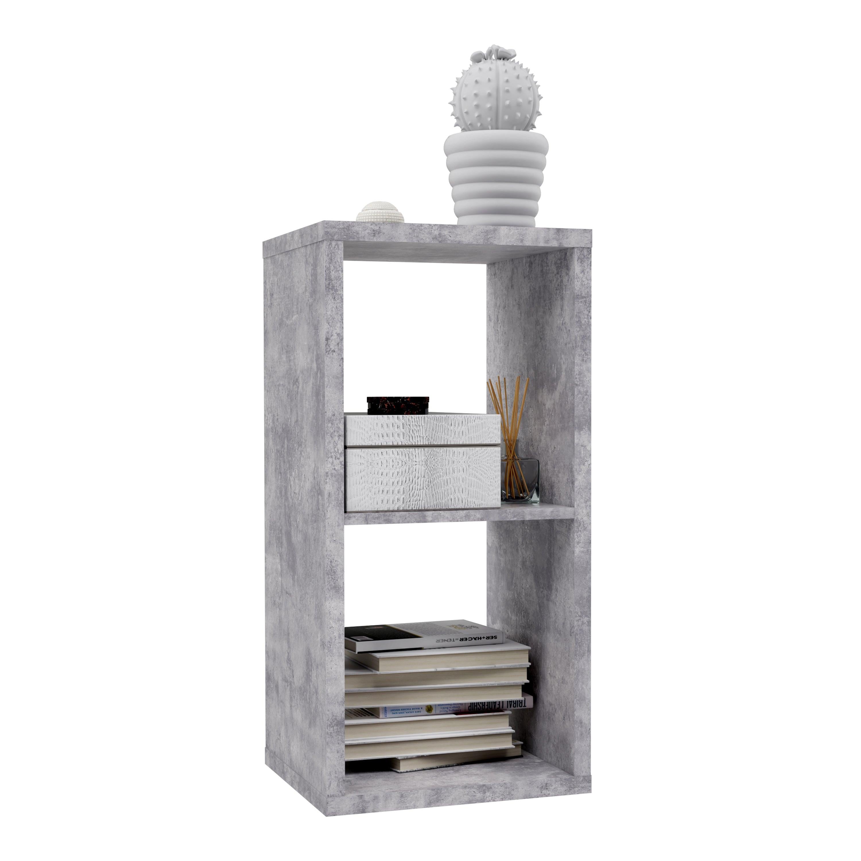 Mauro 1 Shelf Storage Unit in Concrete Grey - image 5