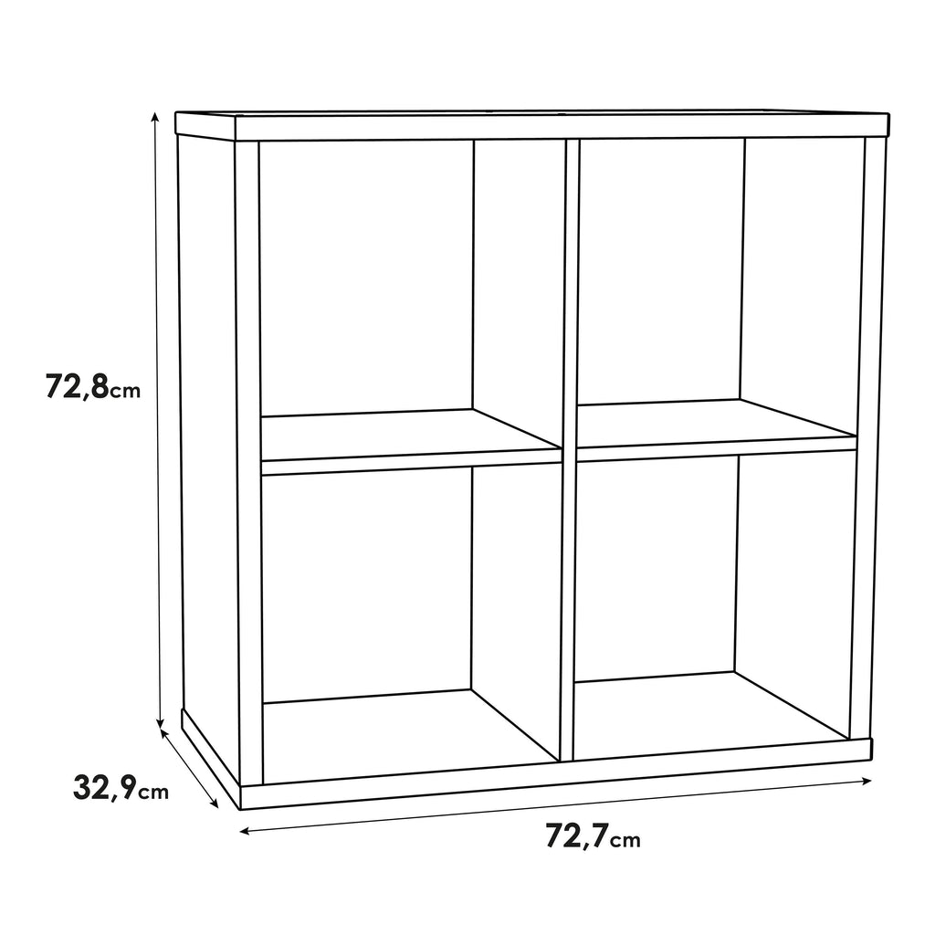 Mauro 2x2 Storage Unit in Matt White - image 8