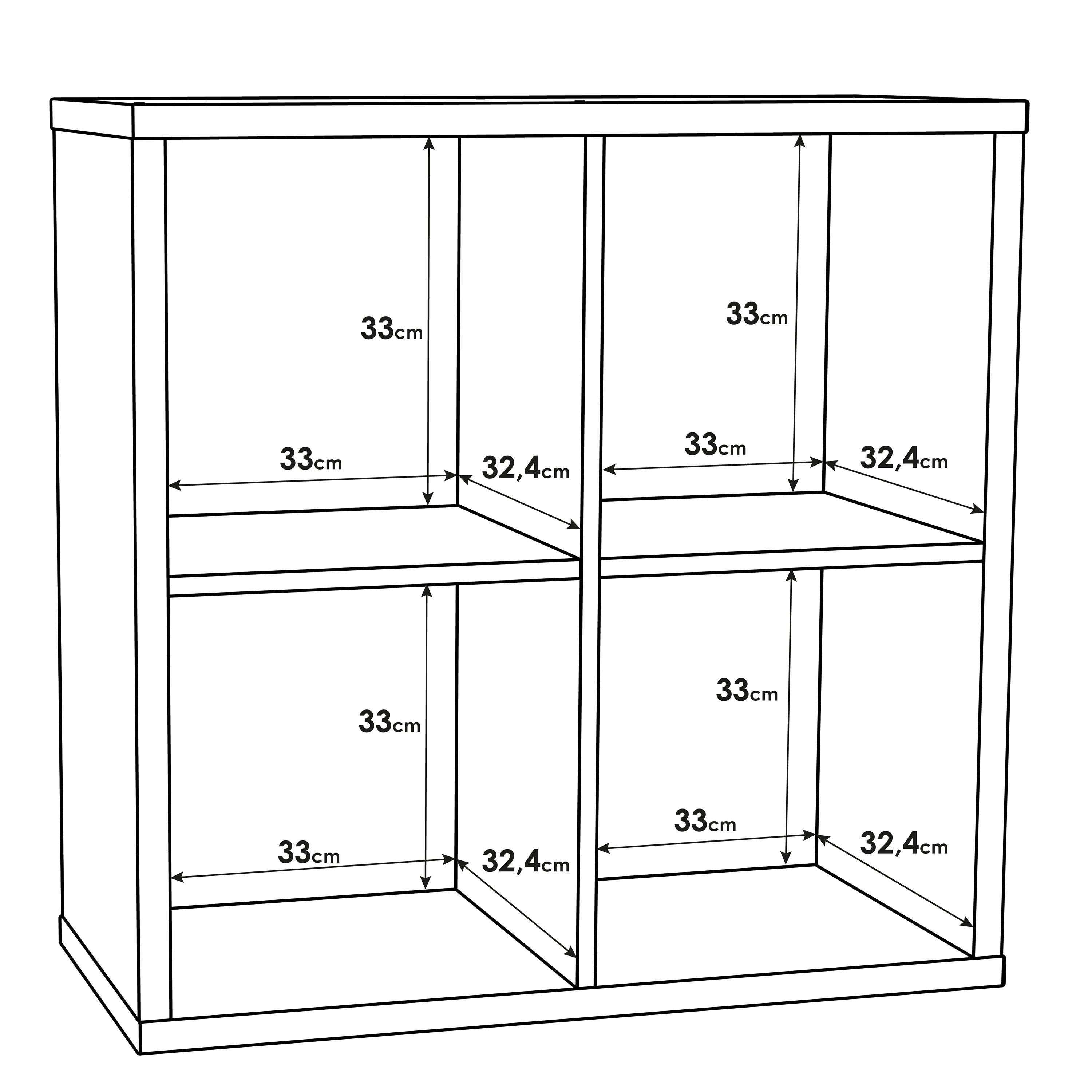 Mauro 2x2 Storage Unit in Sand Oak - image 6