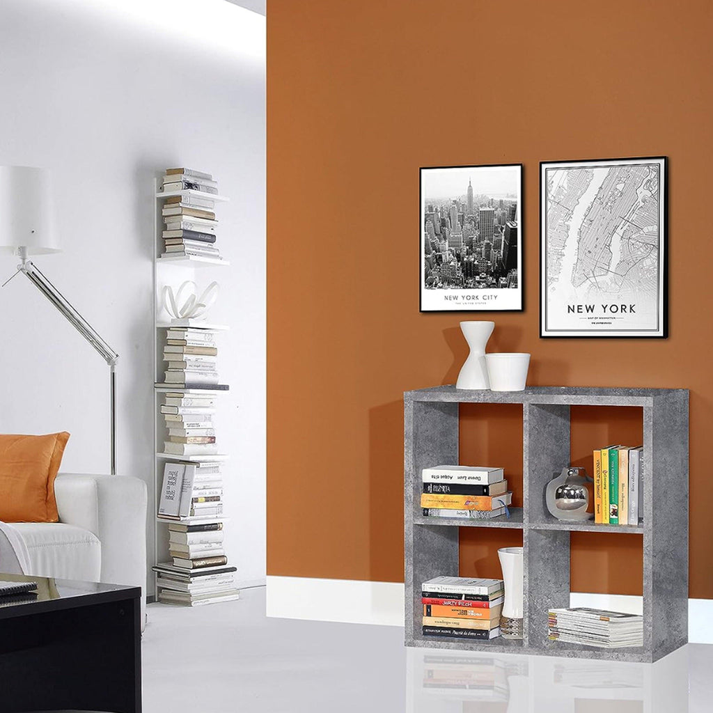Mauro 2x2 Storage Unit in Concrete Grey - image 2