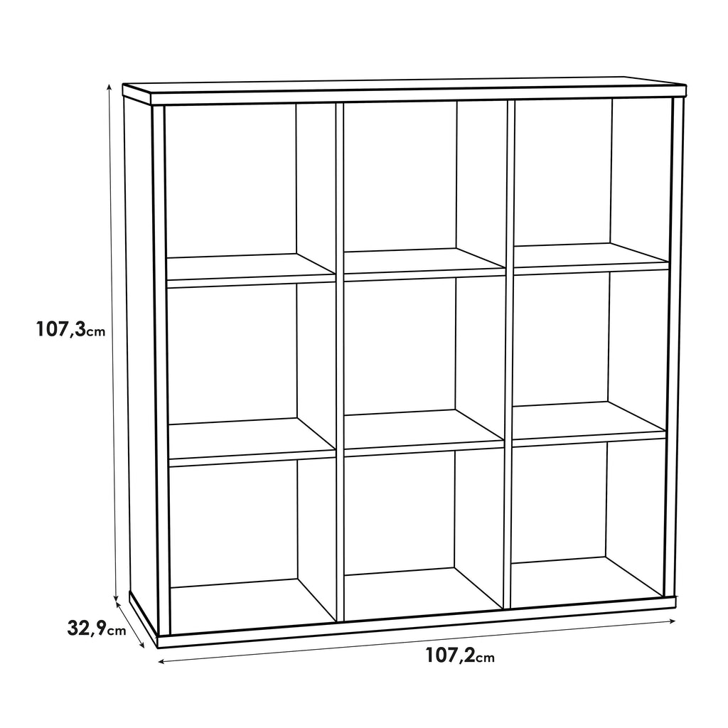 Mauro 3x3 Storage Unit in Matt White - image 7