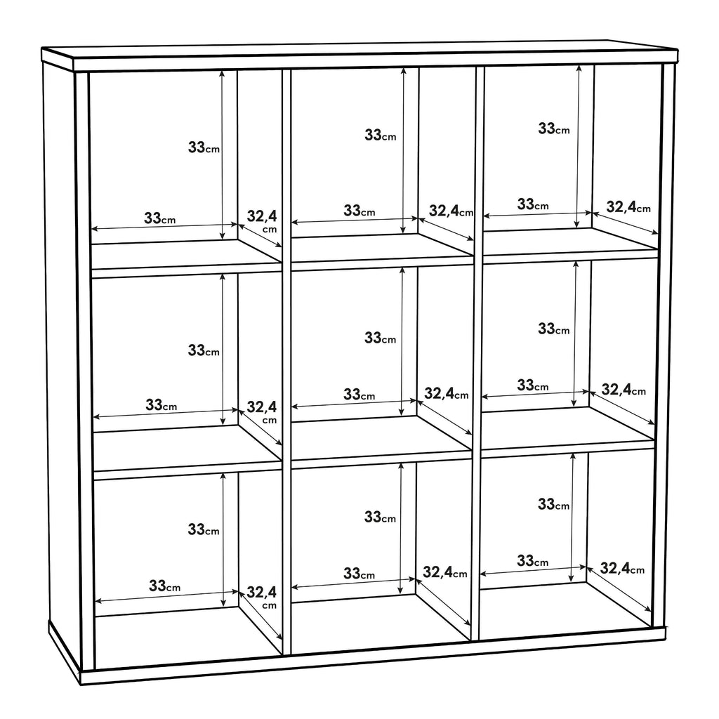 Mauro 3x3 Storage Unit in Matt White - image 8