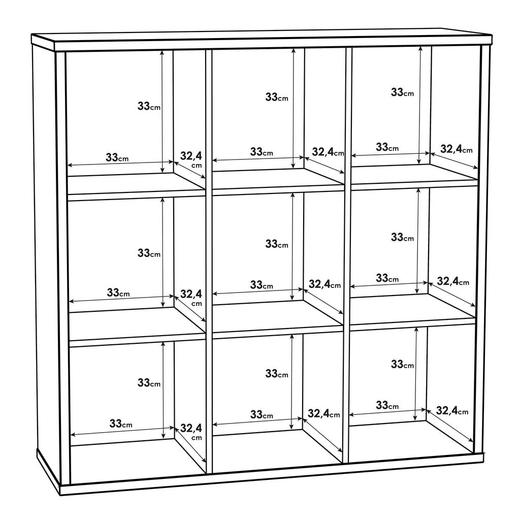 Mauro 3x3 Storage Unit in Sonoma Oak - image 6
