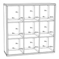 Mauro 3x3 Storage Unit in Sonoma Oak - image 6