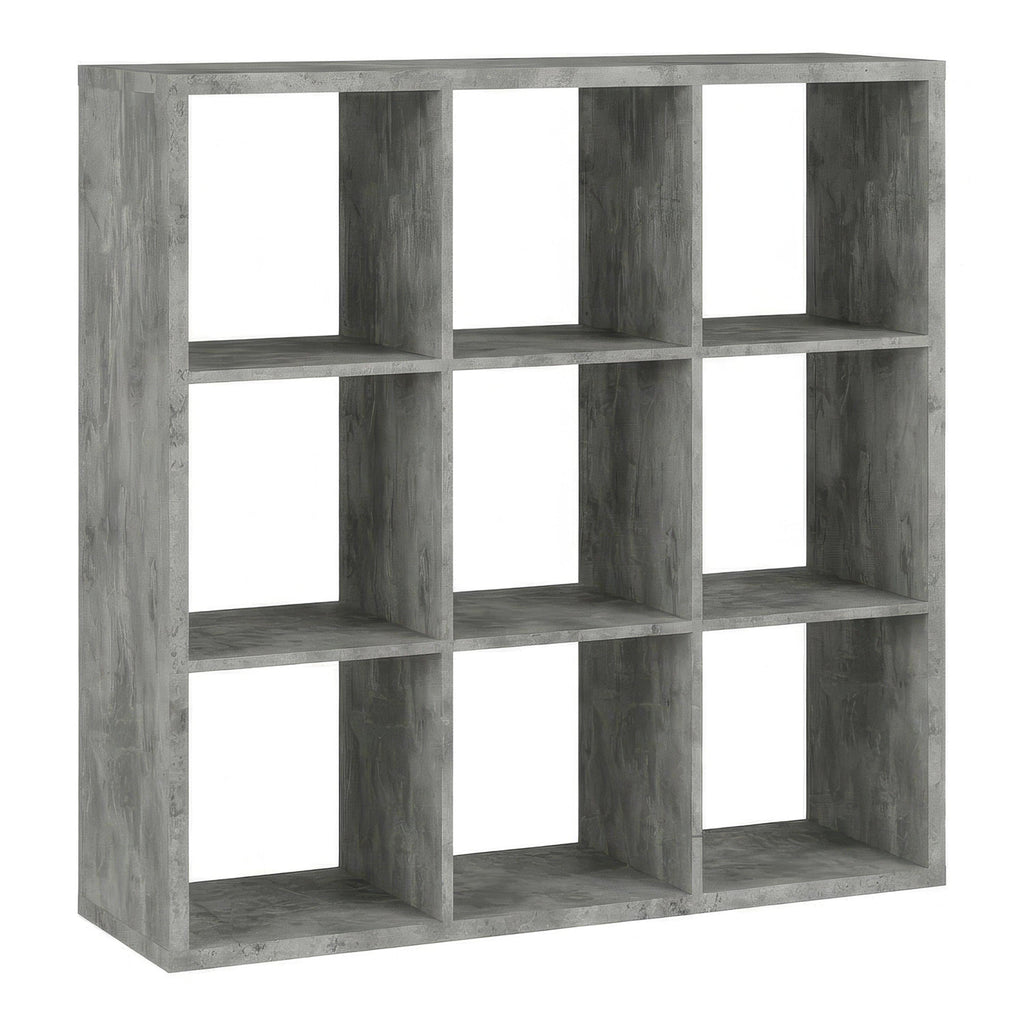 Mauro 3x3 Storage Unit in Concrete Grey