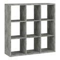 Mauro 3x3 Storage Unit in Concrete Grey