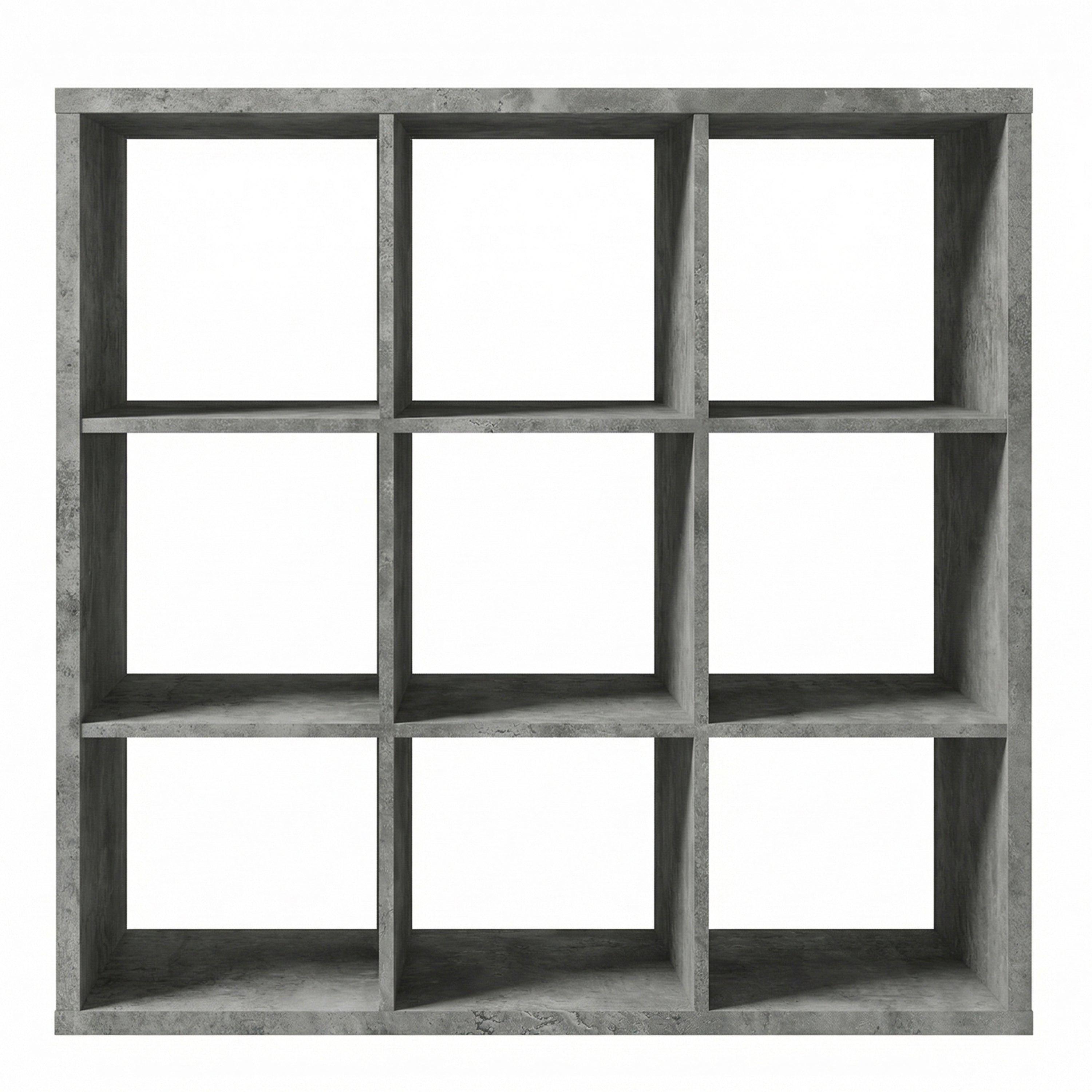 Mauro 3x3 Storage Unit in Concrete Grey - image 2