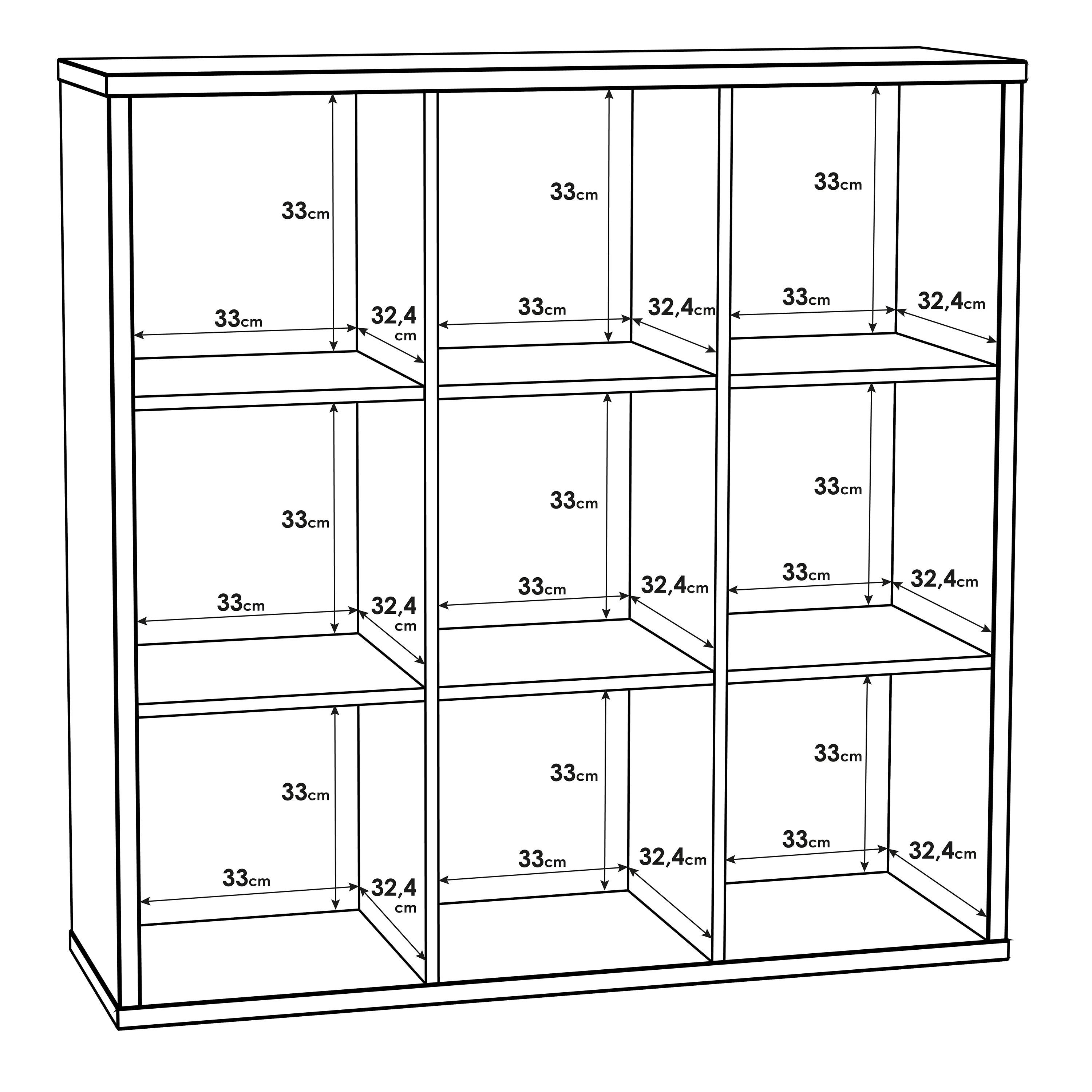 Mauro 3x3 Storage Unit in Concrete Grey - image 5