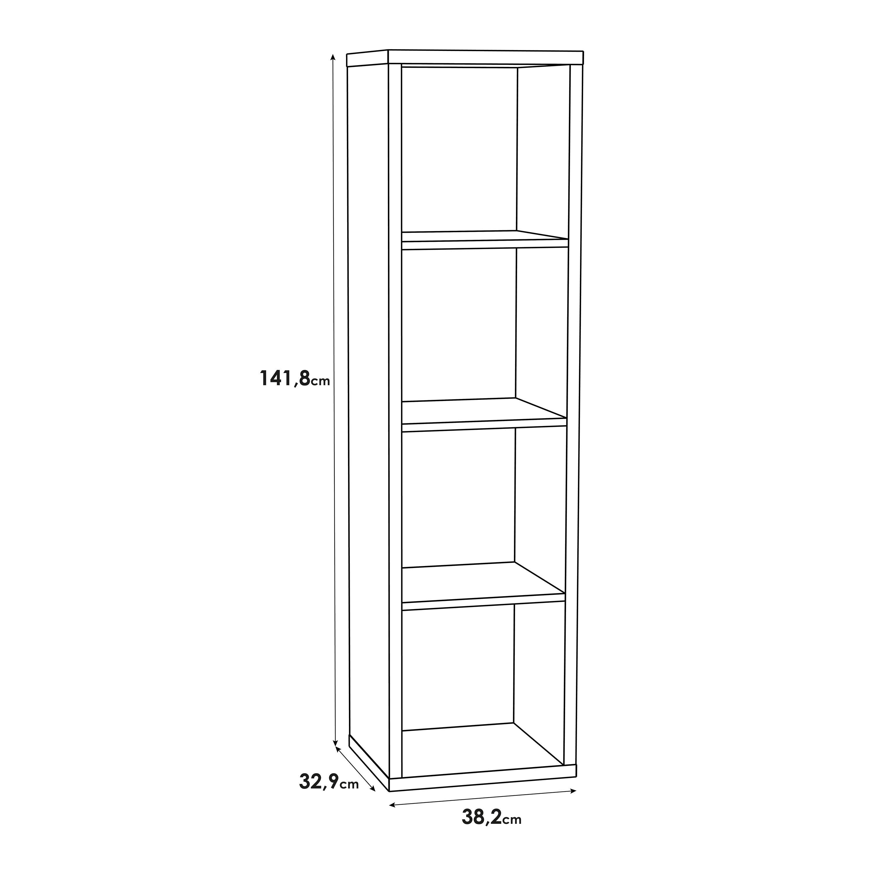 Mauro 3 Shelves Storage Unit in Matt White - image 7