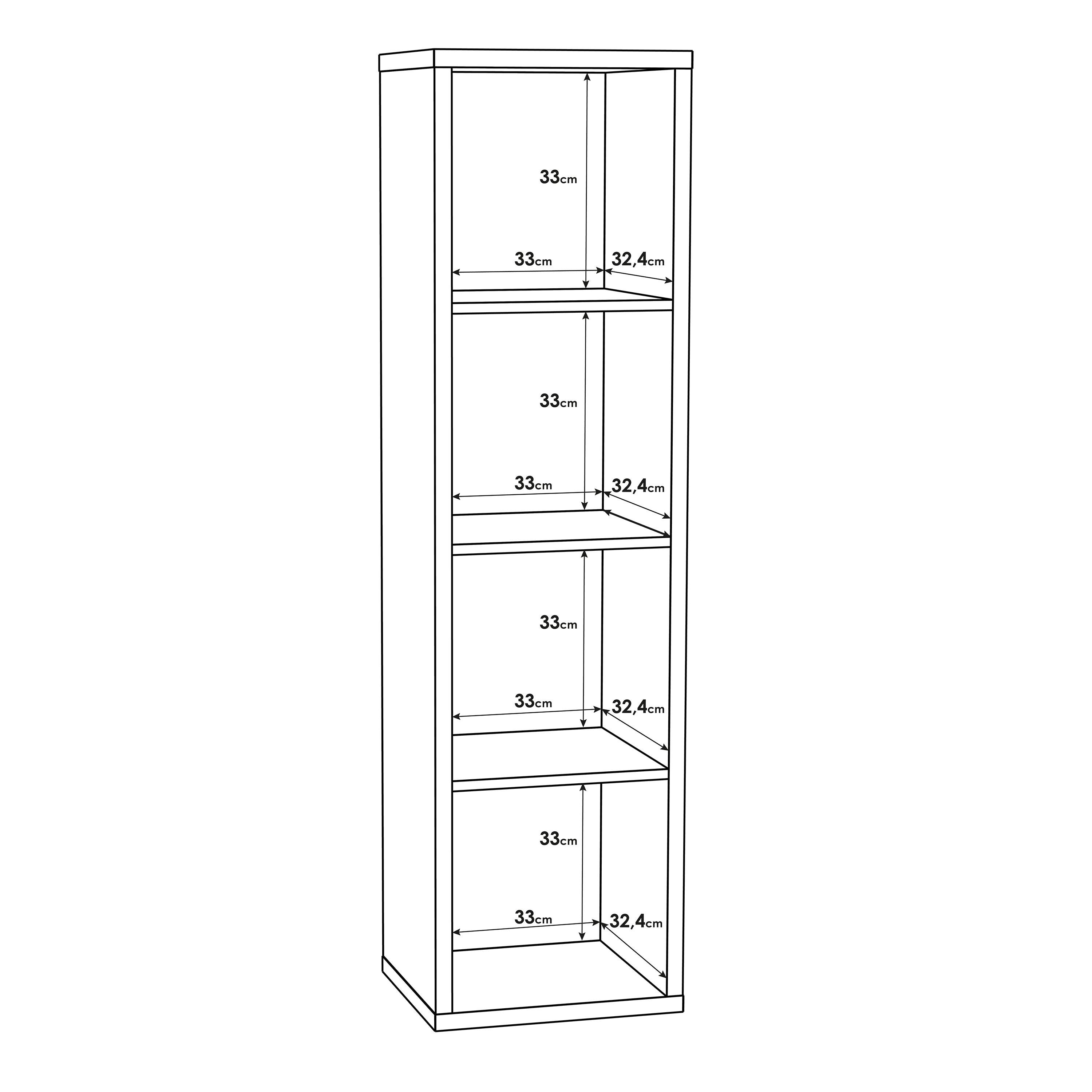 Mauro 3 Shelves Storage Unit in Sand Oak - image 6