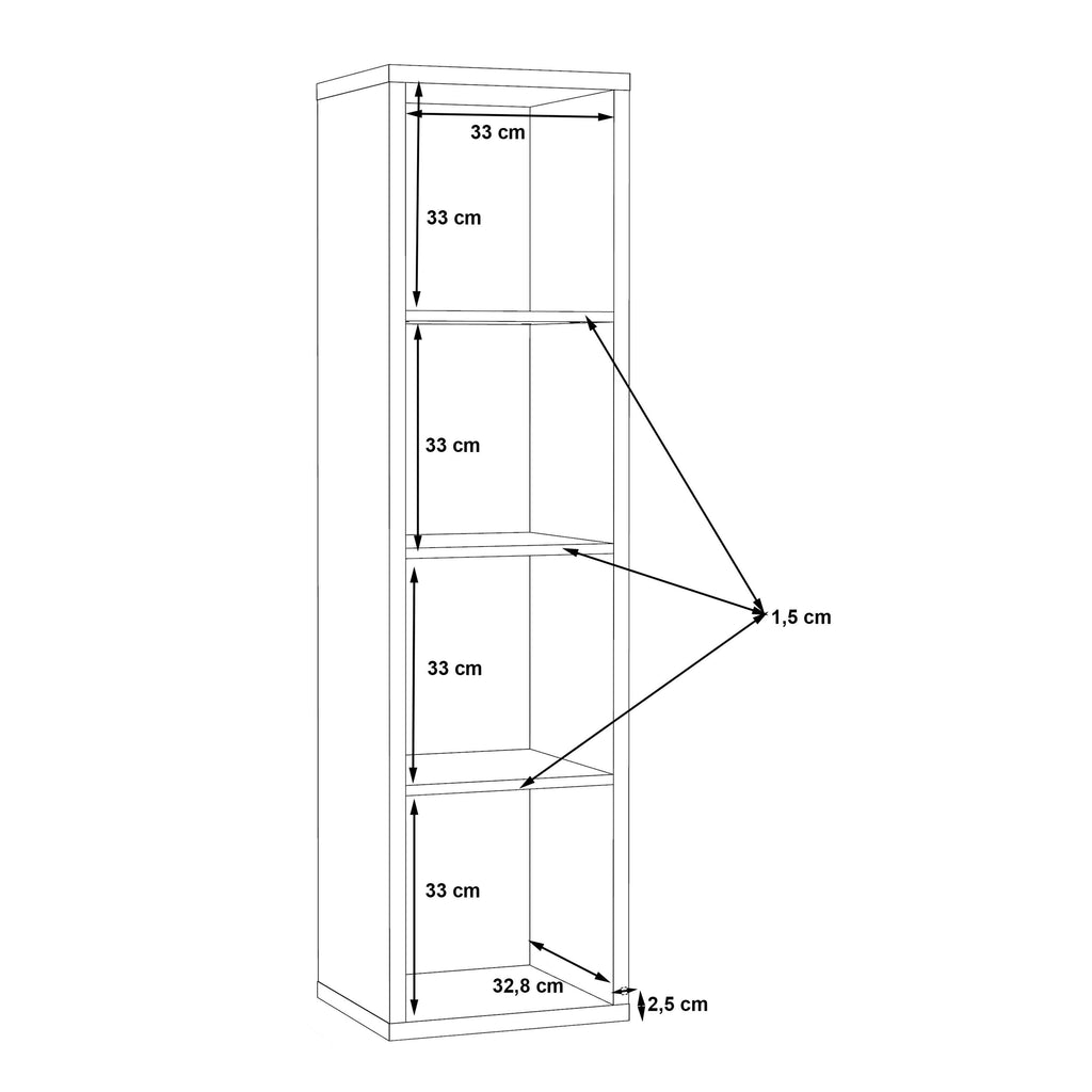 Mauro 3 Shelves Storage Unit in Artisan Oak - image 8