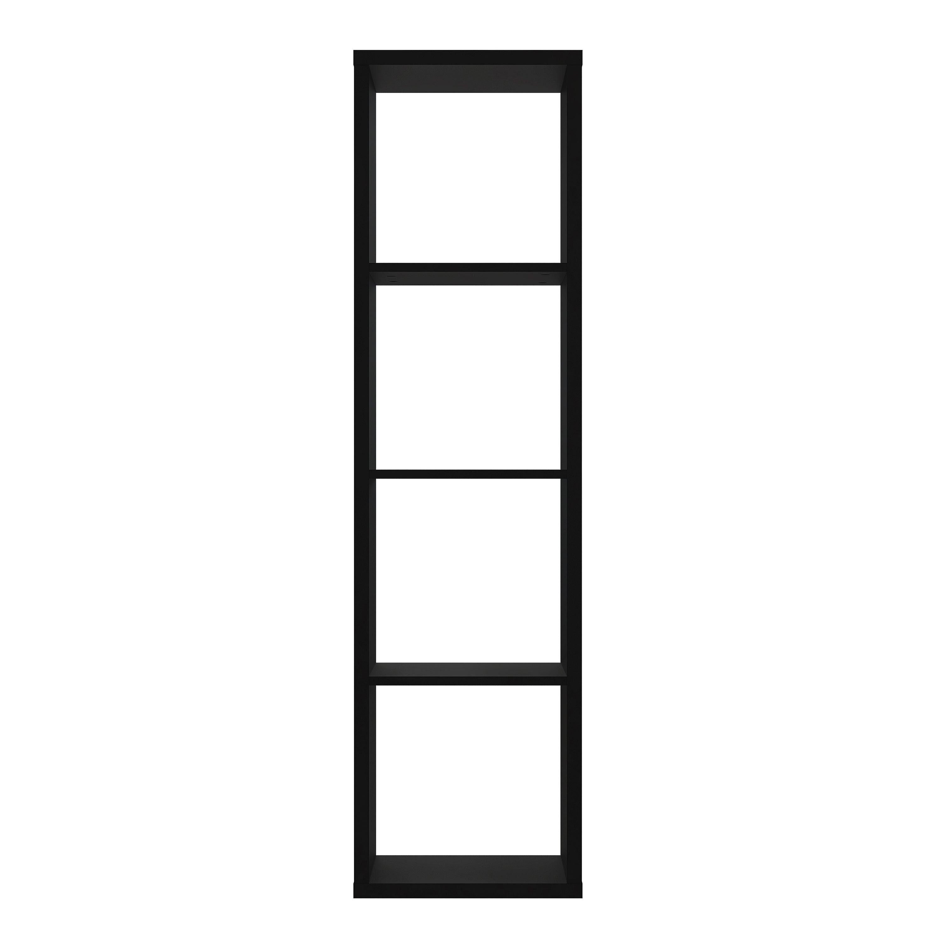 Mauro 3 Shelves Storage Unit in Matt Black - image 2