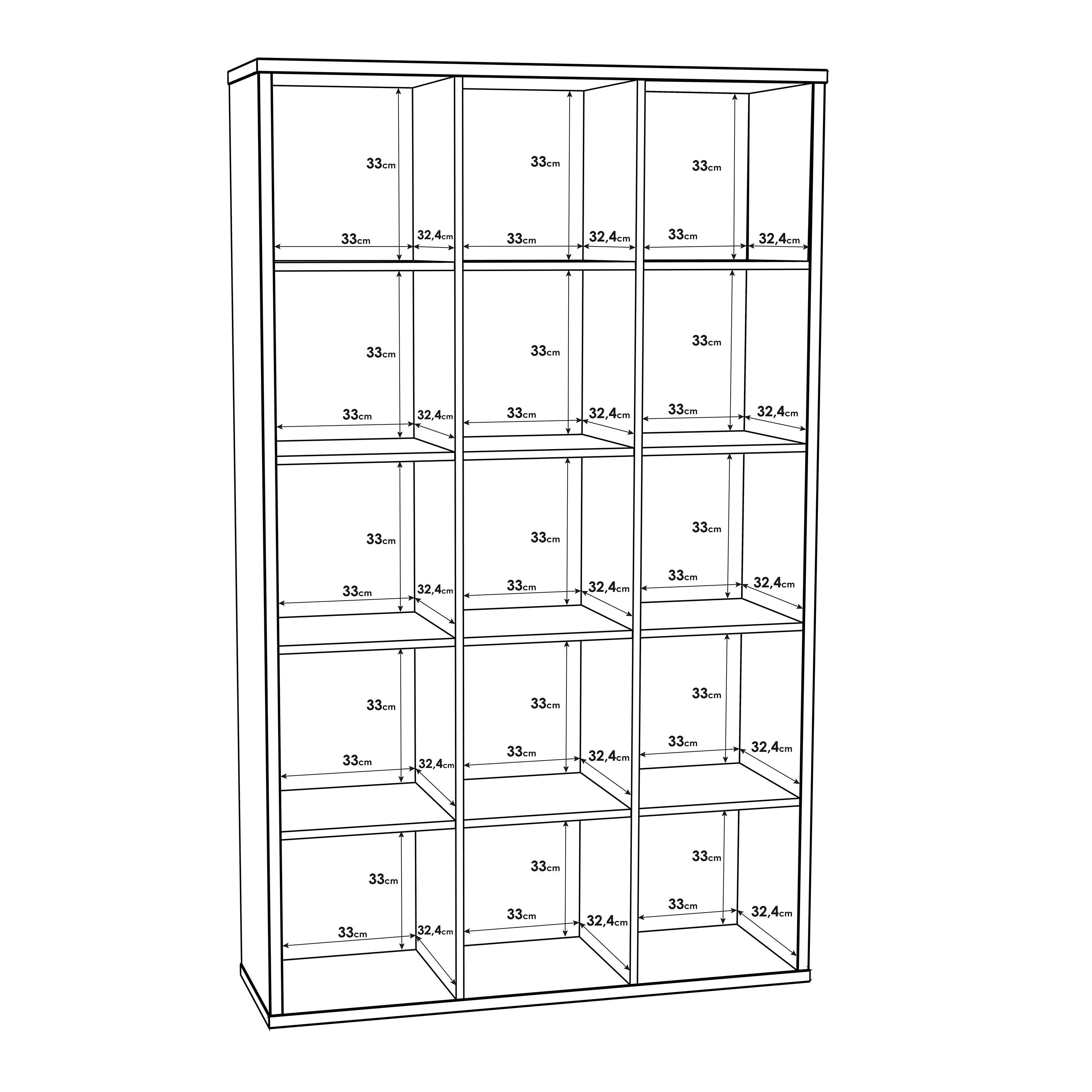 Mauro 3x5 Storage Unit in Matt White - image 9