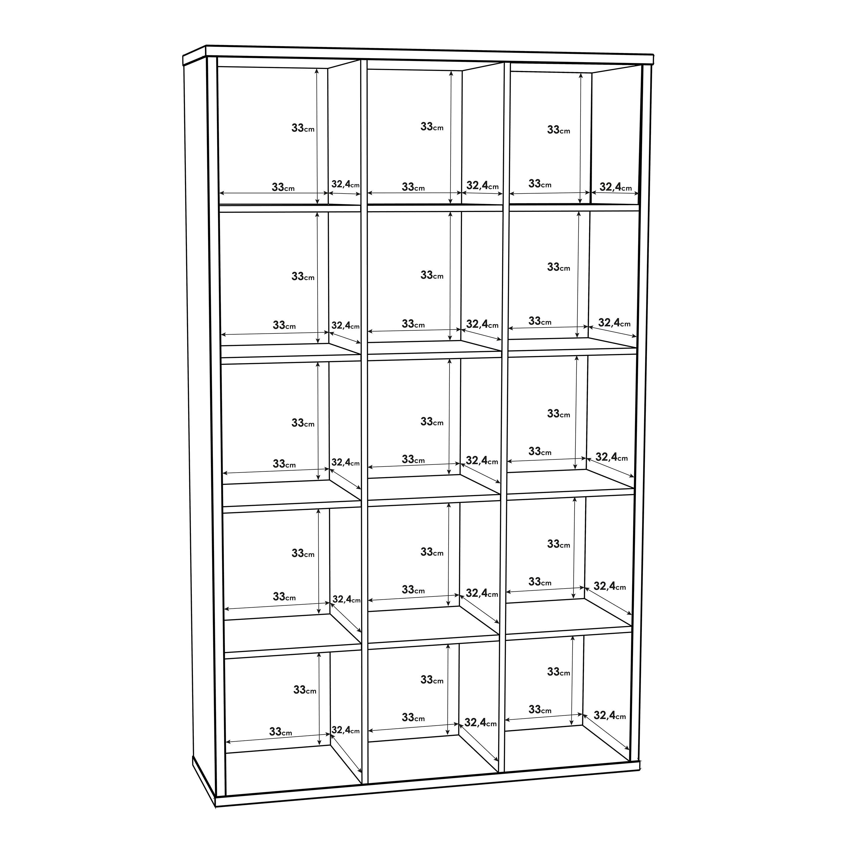Mauro 3x5 Storage Unit in Sonoma Oak - image 7