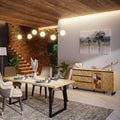 Nikomedes Sideboard in Spica Oak/Matt Black/Bartex Oak - image 5
