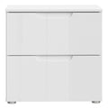 Sienna Bedside in White/White High Gloss - image 2