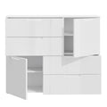 Sienna Abstract Chest of in White/White High Gloss - image 4