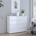 Sienna Abstract Chest of in White/White High Gloss - image 5