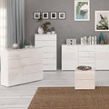 Sienna Chest of 6 Drawers in White/White High Gloss - image 4