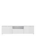 Sienna TV Unit in White/White High Gloss - image 2