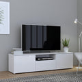 Sienna TV Unit in White/White High Gloss - image 5