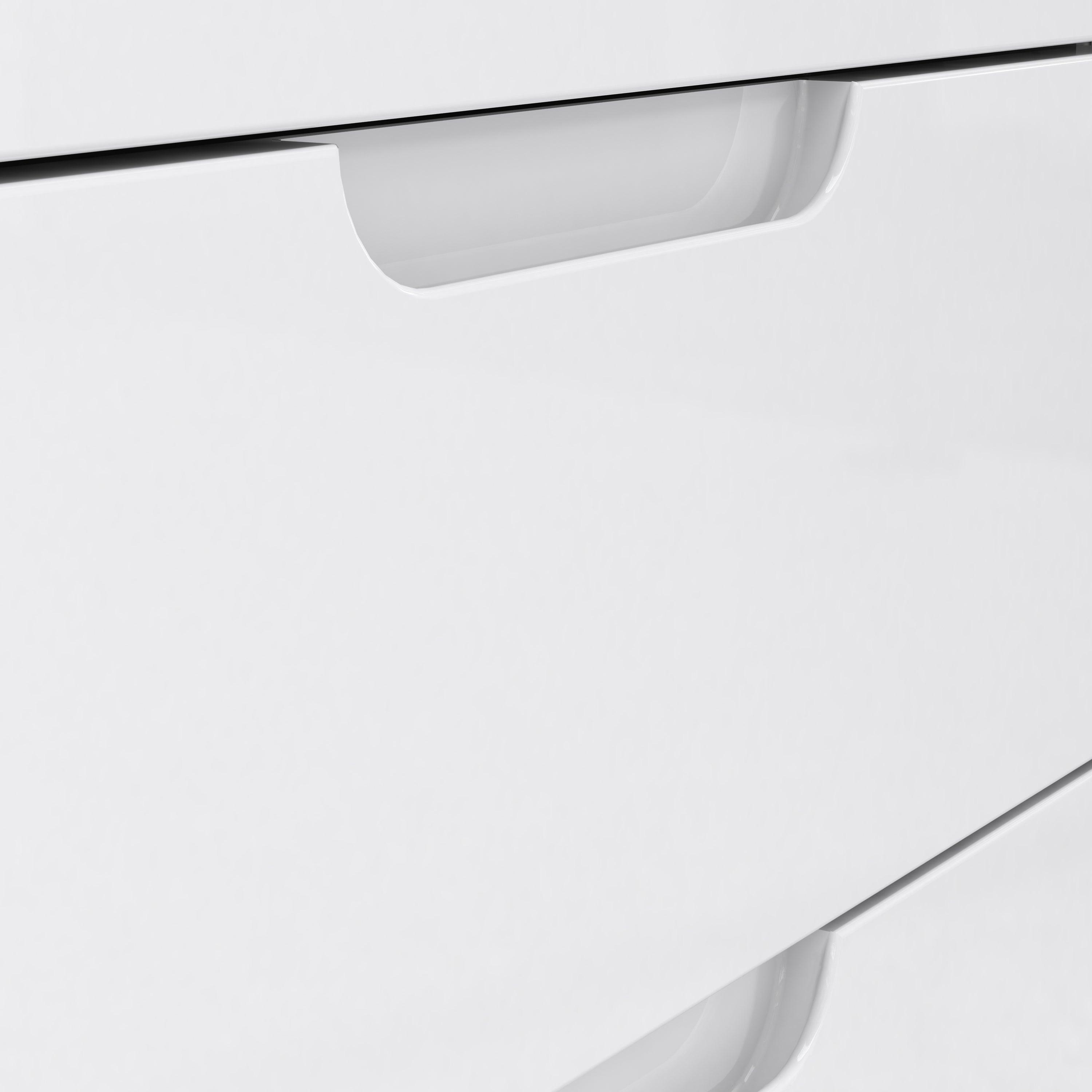 Sienna TV Unit in White/White High Gloss - image 7