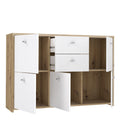 Best Chest Storage Cabinet with 2 Drawers and 5 Doors in Artisan Oak/White - image 5