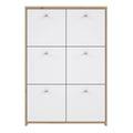 Best Chest Storage Cabinet with 6 Doors in Artisan Oak/White - image 2