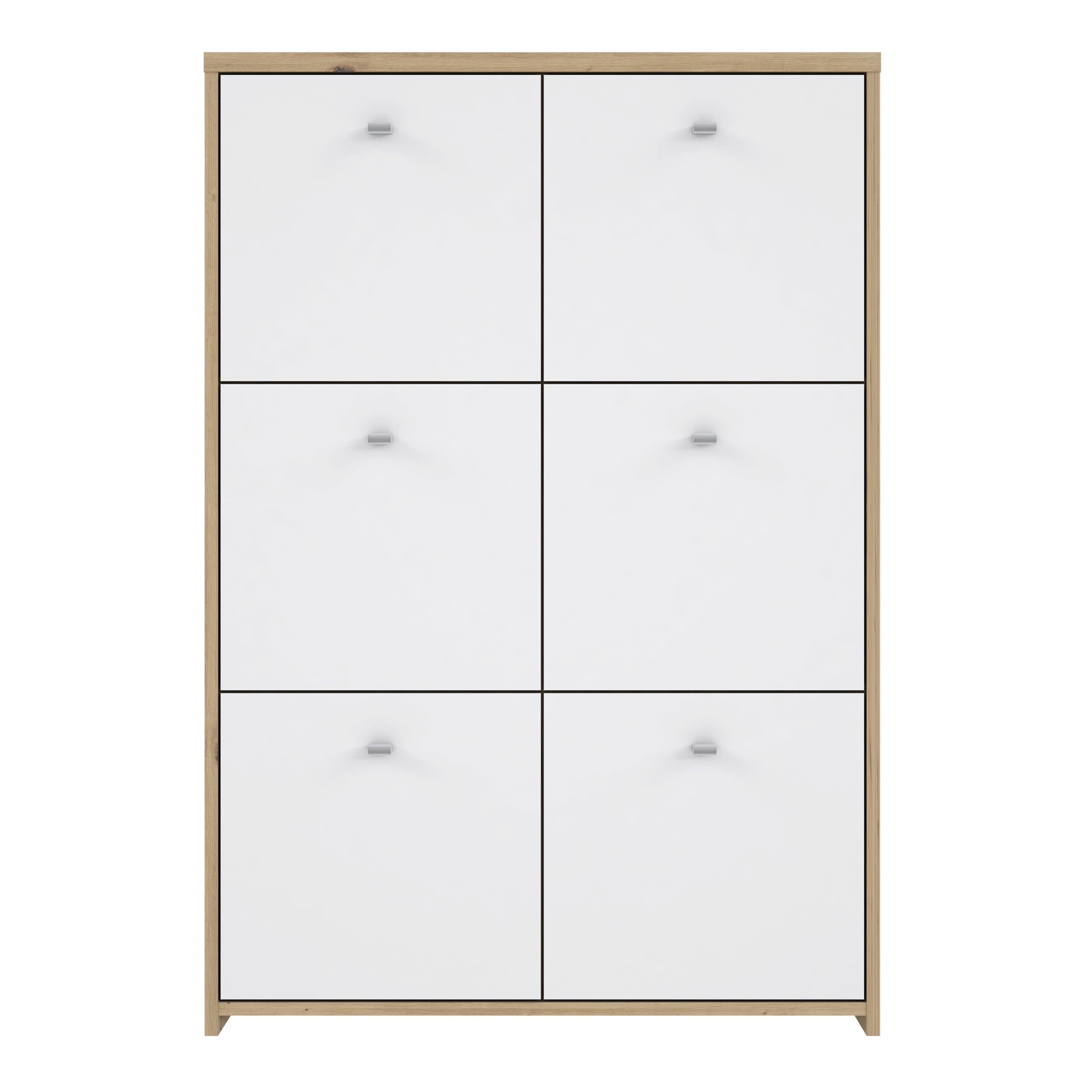 Best Chest Storage Cabinet with 6 Doors in Artisan Oak/White - image 2