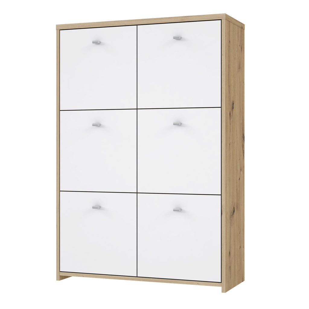 Best Chest Storage Cabinet with 6 Doors in Artisan Oak/White - image 3