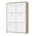 Best Chest Storage Cabinet with 6 Doors in Artisan Oak/White - image 3