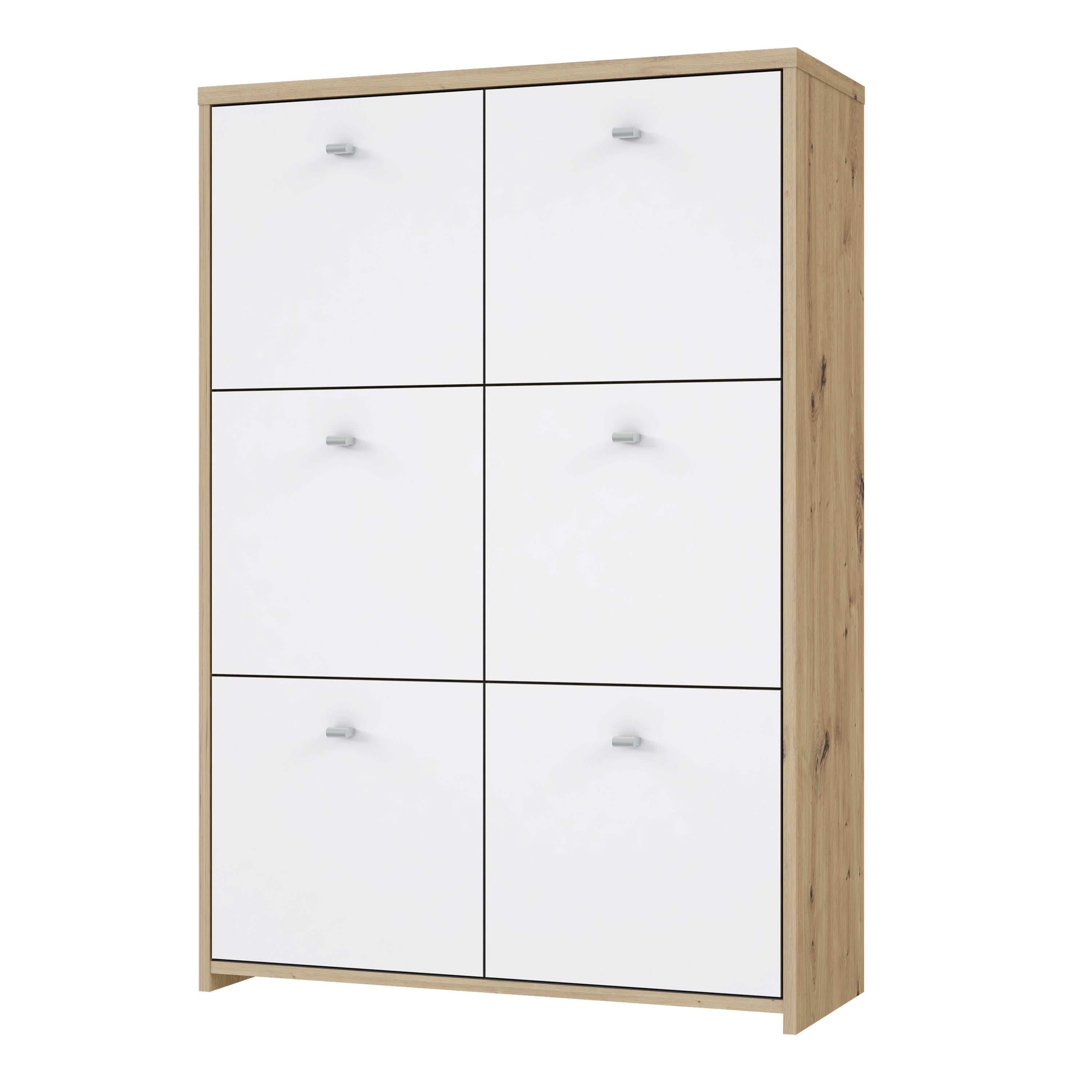 Best Chest Storage Cabinet with 6 Doors in Artisan Oak/White - image 3