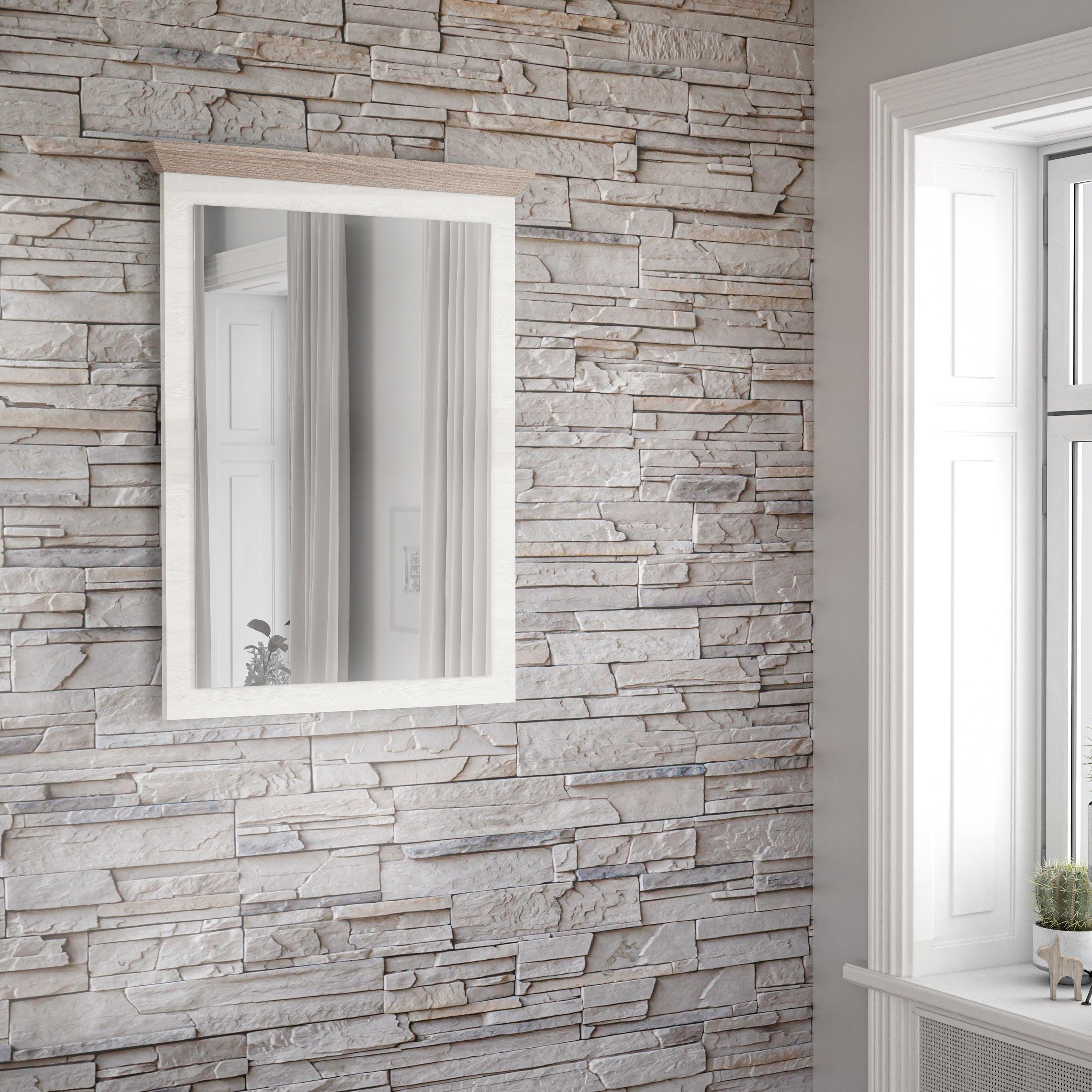 Illopa Mirror in Oak Nelson/Snowy Oak - image 4