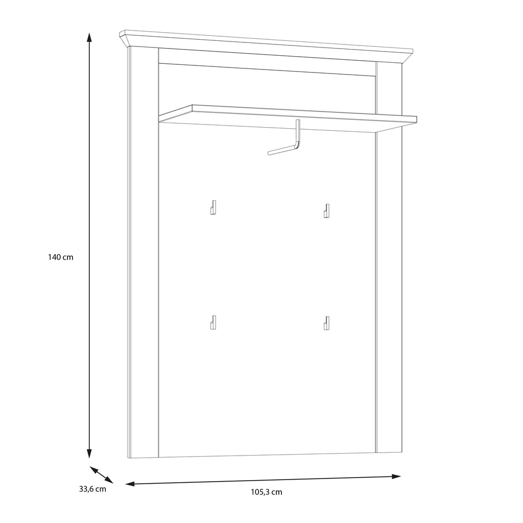 Illopa Wall Panel in Oak Nelson/Snowy Oak - image 5