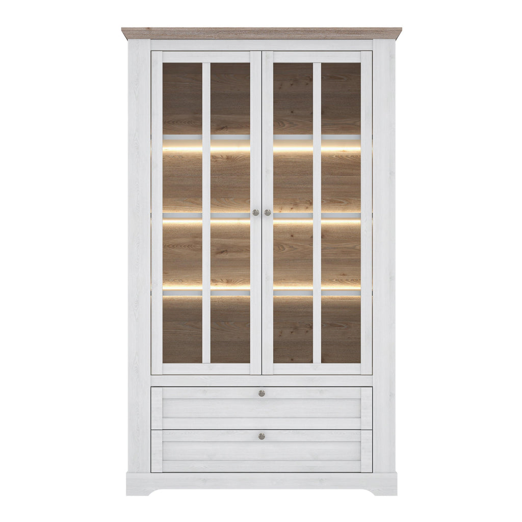 Illoppa Display Cabinet in Snowy Oak/Oak Nelson - image 2