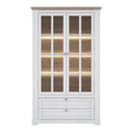 Illoppa Display Cabinet in Snowy Oak/Oak Nelson - image 2