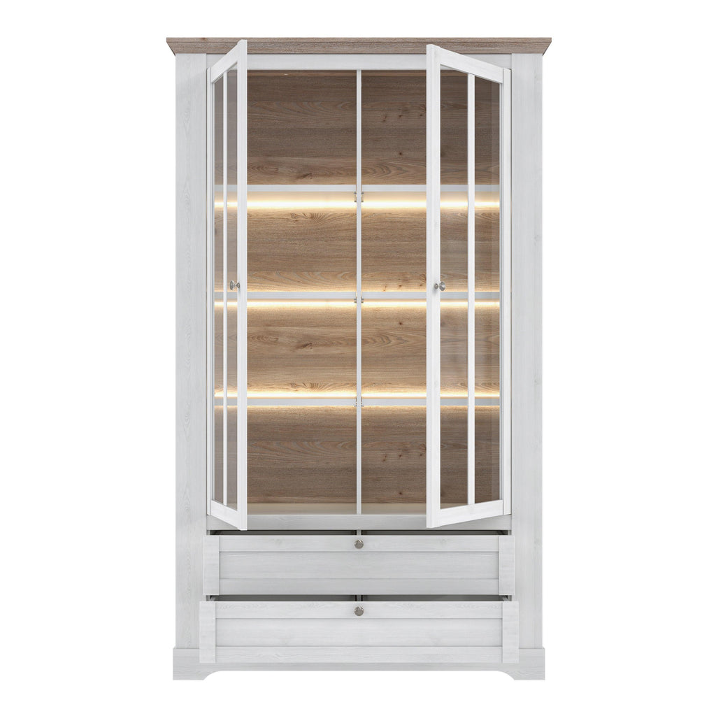 Illoppa Display Cabinet in Snowy Oak/Oak Nelson - image 4