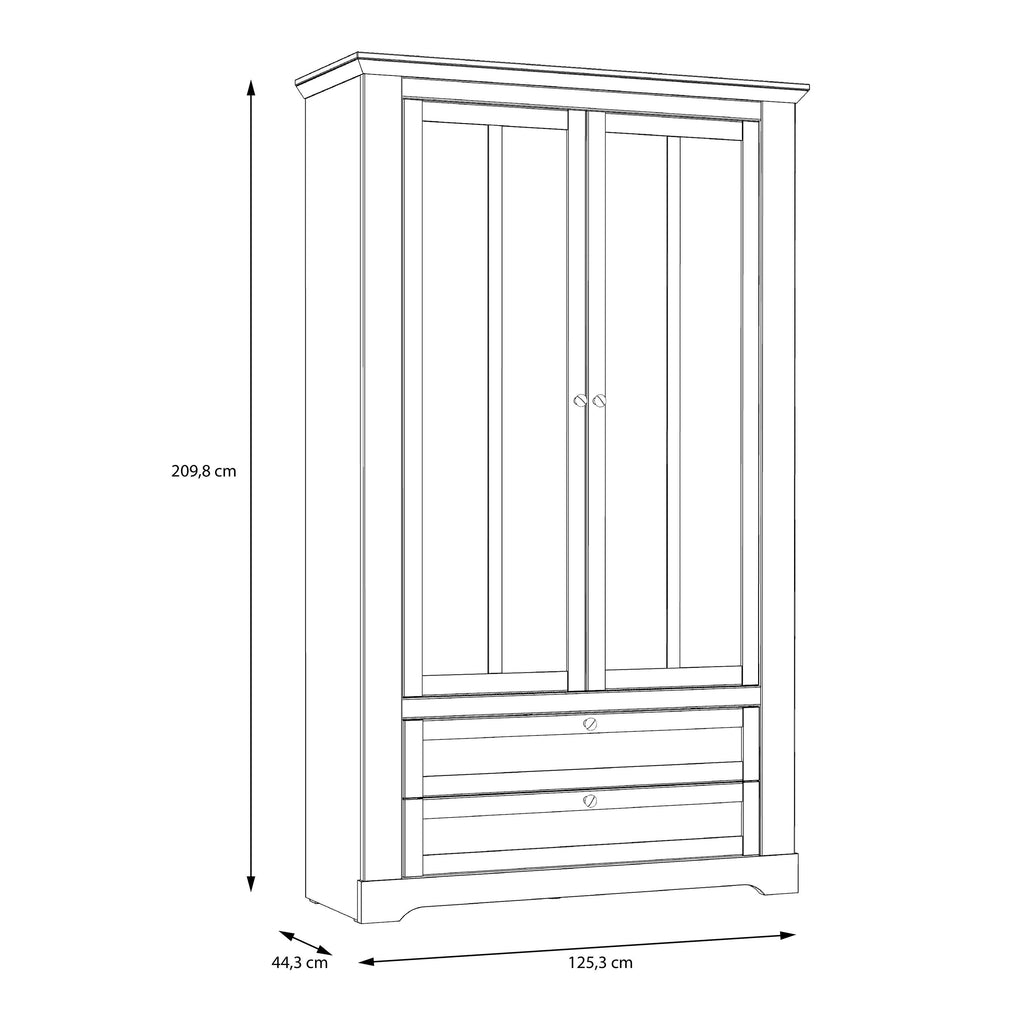 Illoppa Display Cabinet in Snowy Oak/Oak Nelson - image 7