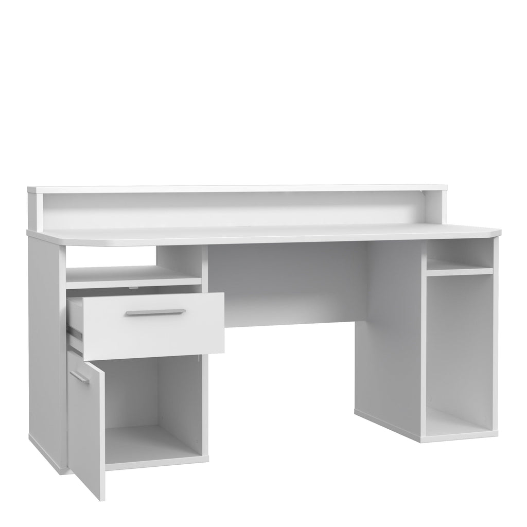 Tezaur White Gaming Desk with Colour Changing LED - image 3