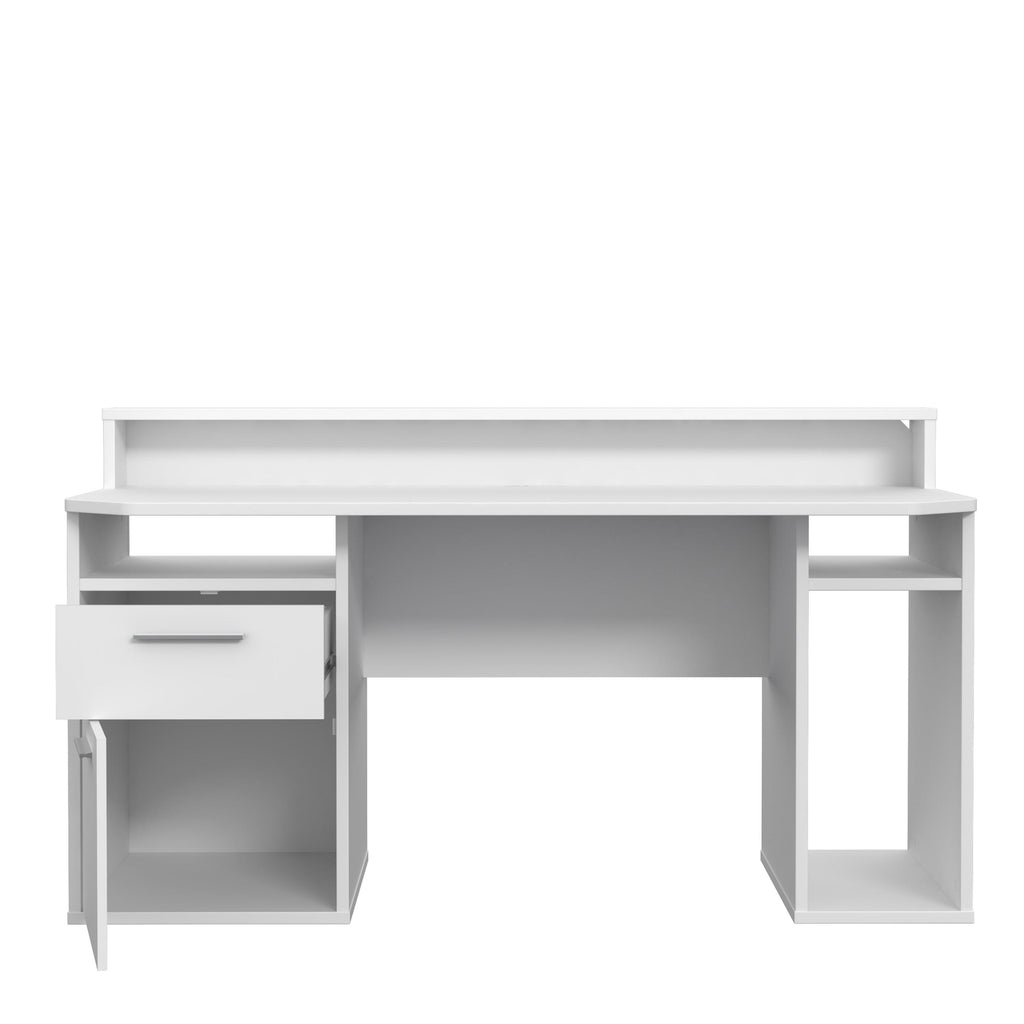 Tezaur White Gaming Desk with Colour Changing LED - image 4